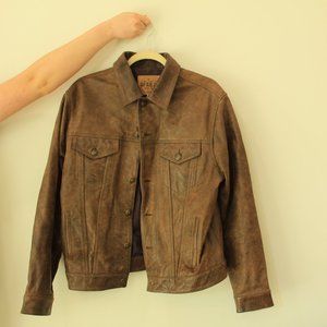 vintage GAP leather jscket